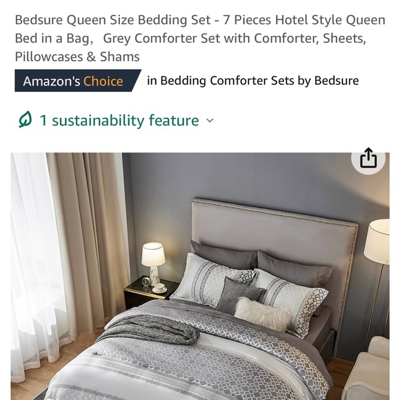 Bedsure 7 piece comforter set - Picture 2 of 3